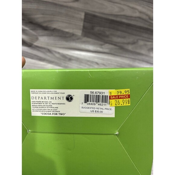 NIB Snowbabies COCOA FOR TWO Department 56 Figurine With Box 2007 Retired - Picture 5 of 5